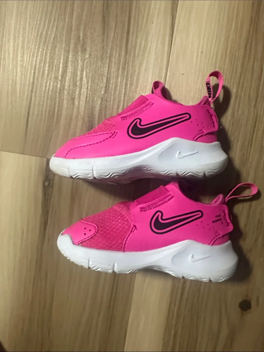 Nike Kids Bright Pink Slip-On Athletic Sneakers